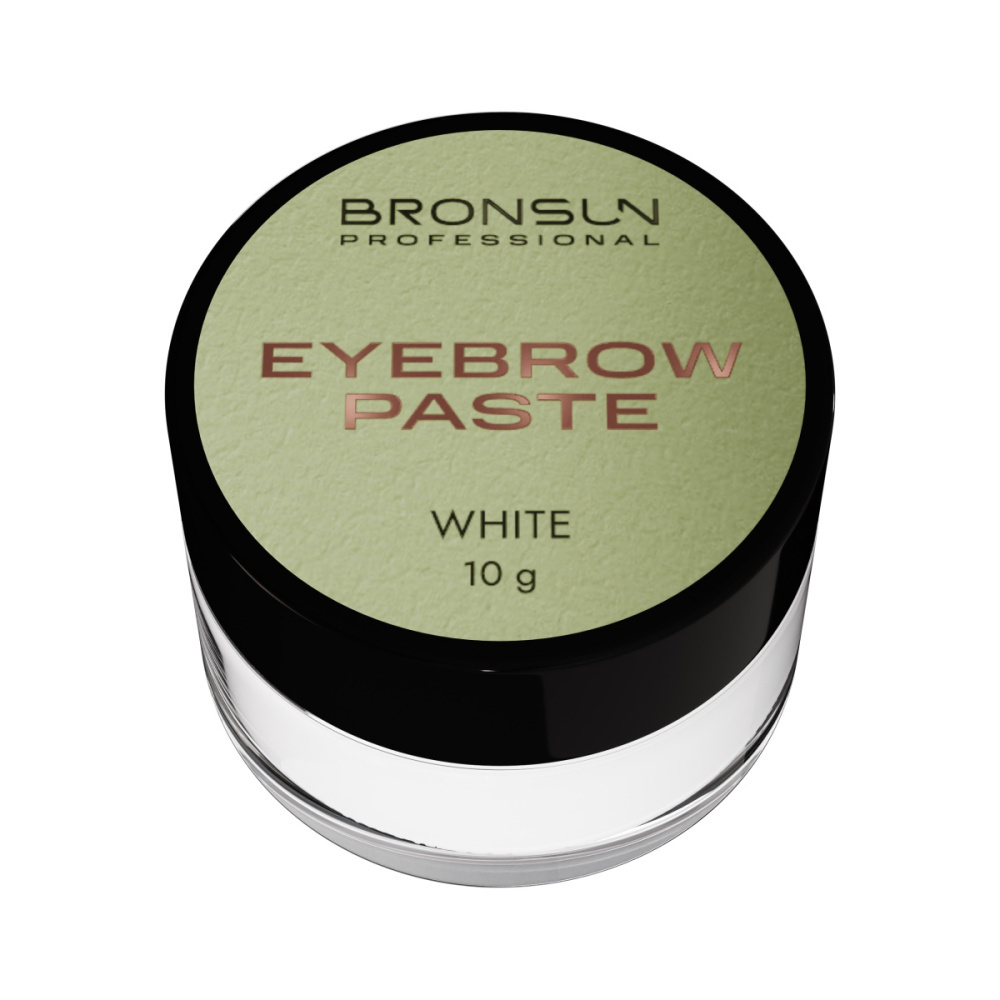 BRONSUN, ПАСТА ДЛЯ БРОВЕЙ, ЦВЕТ БЕЛЫЙ, 10 Г