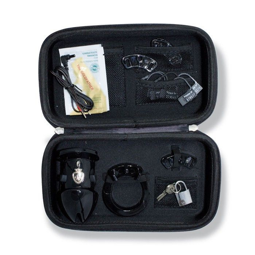 Пояс верности с электростимуляцией Mystim Pubic Enemy No1 Black Edition (Цвет: черный)