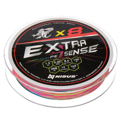 Шнур Extrasense X8 PE Multicolor 150m  1.2/19LB 0.20mm (N-ES-X8-1.2/19LB) NISUS