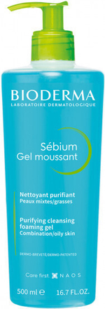 BIODERMA SEBIUM Gel Moussant Очищающий гель мусс для умывания 200мл.