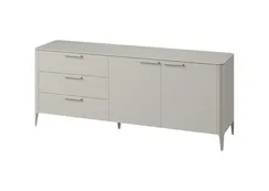 Тумба Type oak 3 ящика 2 двери L (серо-бежевый)