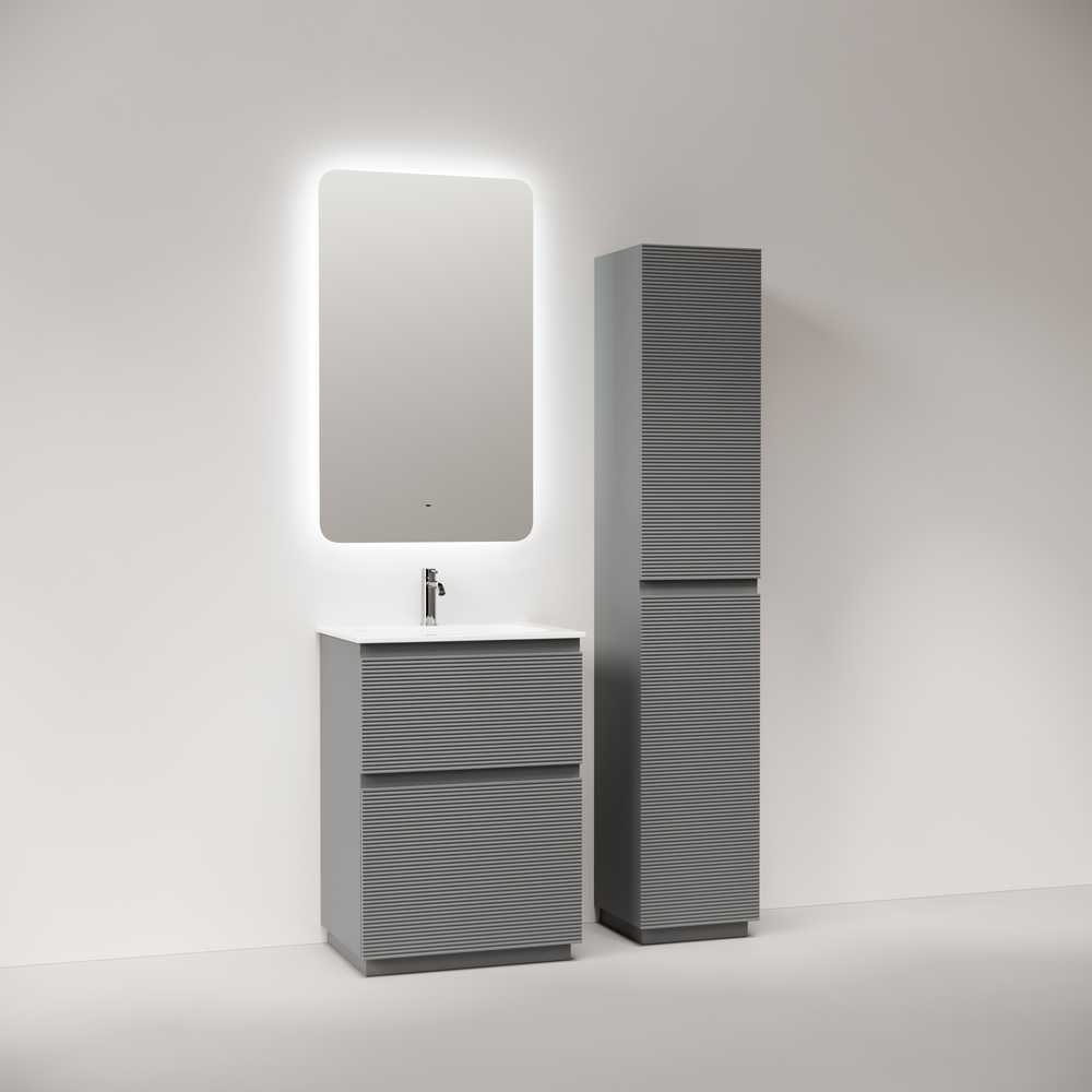 Тумба напольная Sancos Folk Floor 590х445х850, c двумя ящиками оснащенными доводчиками, Ergraut soft, арт.FL60FES