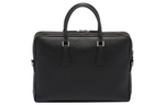 PRADA Saffiano Leather Portable Briefcase Men"s Black