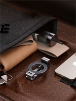 Складной вращающийся MagSafe держатель для телефона BLESSTEC E01, серебристый