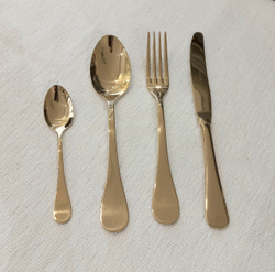 Набор ROCCO GOLD SHINY 118столовые приборы Herdmar Золотой