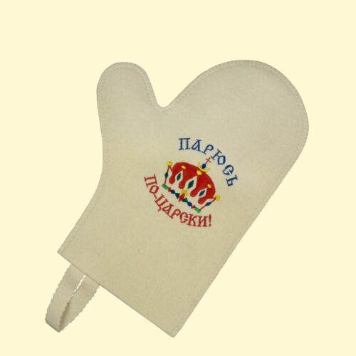 Рукавица для сауны "Парюсь по царски"