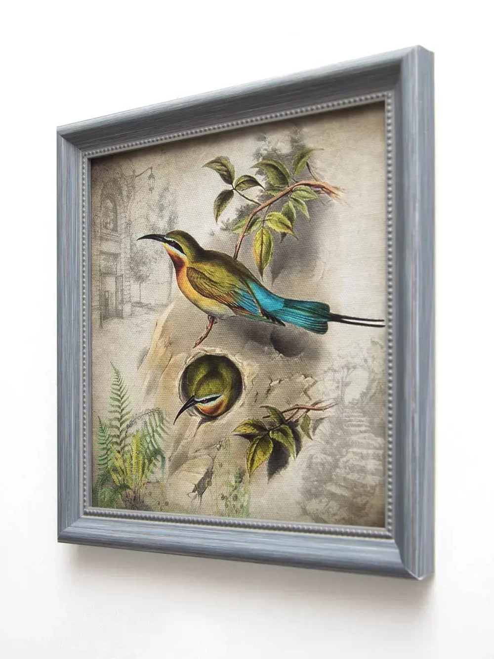 Картины на стену интерьерная на холсте 4 шт, 23*23 см