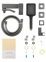 Смеситель для ванны с душем WONZON & WOGHAND FIT, Темный графит (WW-88639009-BGM)