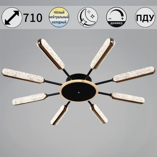 08290-0.3-08 BK+GD светильник потолочный