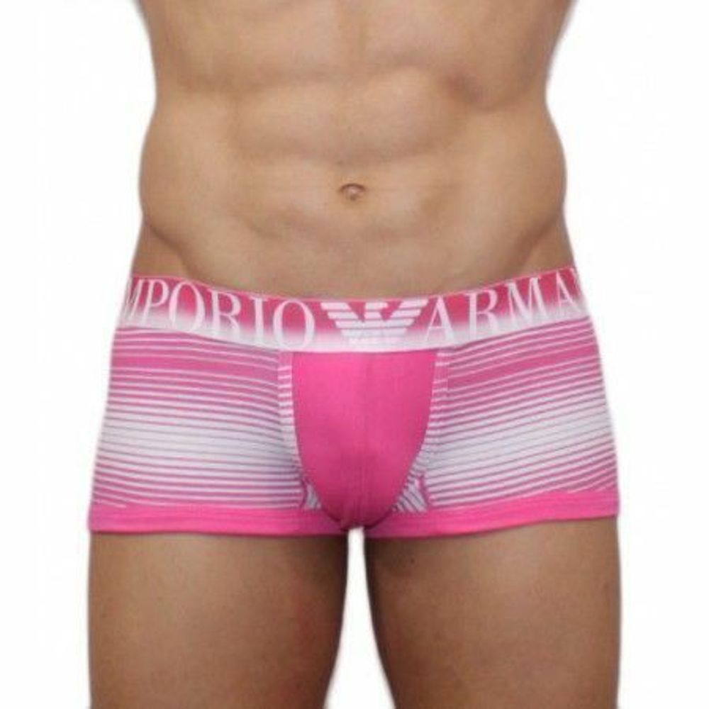 Мужские трусы хипсы Emporio Armani Pink Boxer