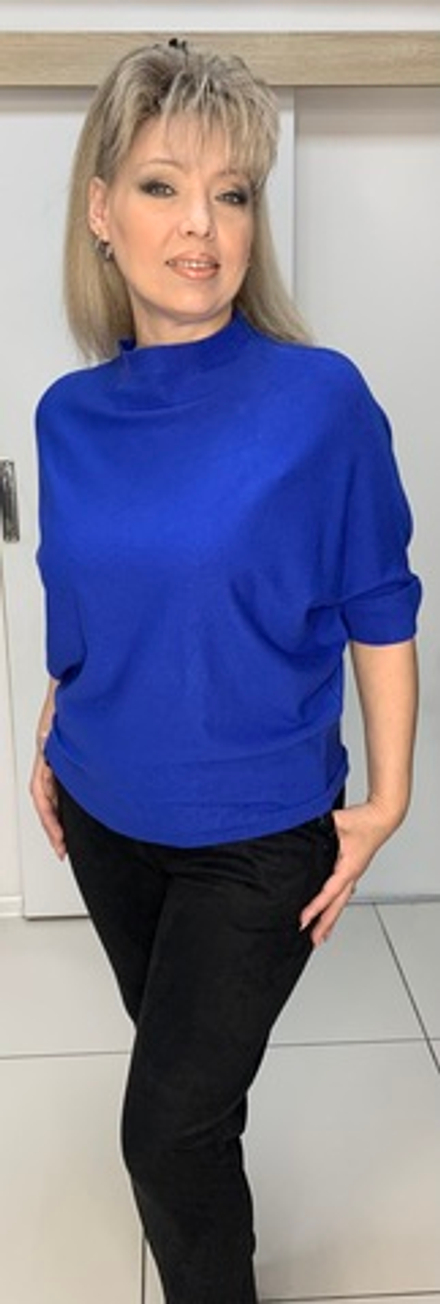 Укороченный джемпер "летучая мышь"