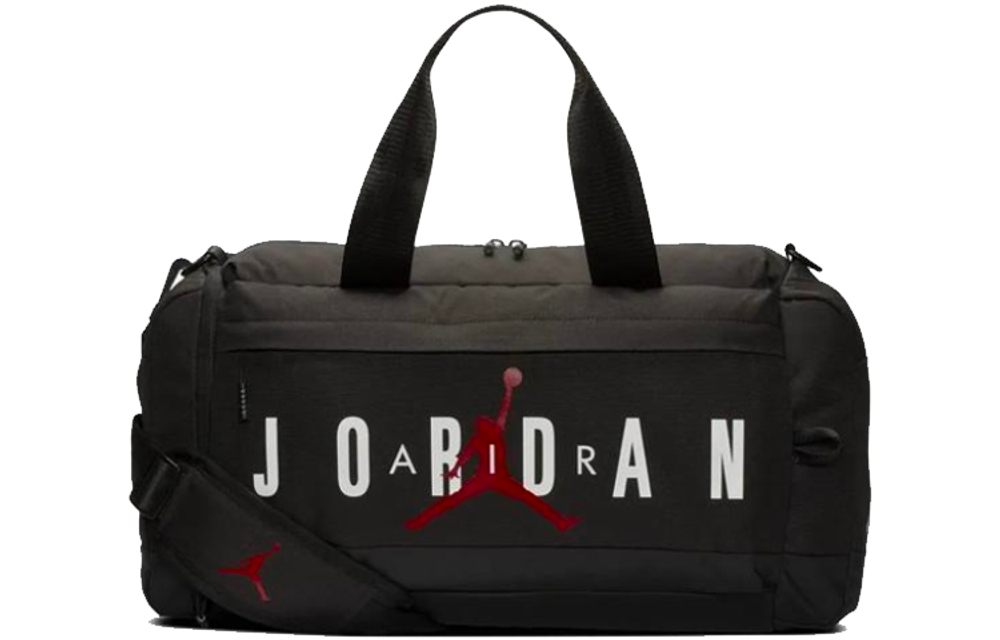 Jordan Polyester Travel Bag Gym Bag Large Unisex Black