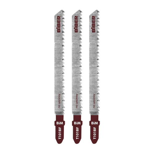 БИБЕР 85273 Полотна по дерев для эл. лобз. 74/2,7 мм Т101BF чист рез 3шт(25/200)