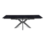 Стол раскладной Strong (140+40+40), керамика матовая Black Gold