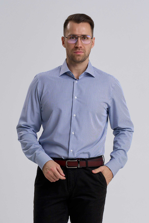 Сорочка мужская VESTER длинный рукав, цвет голубой, цвет 51515 10