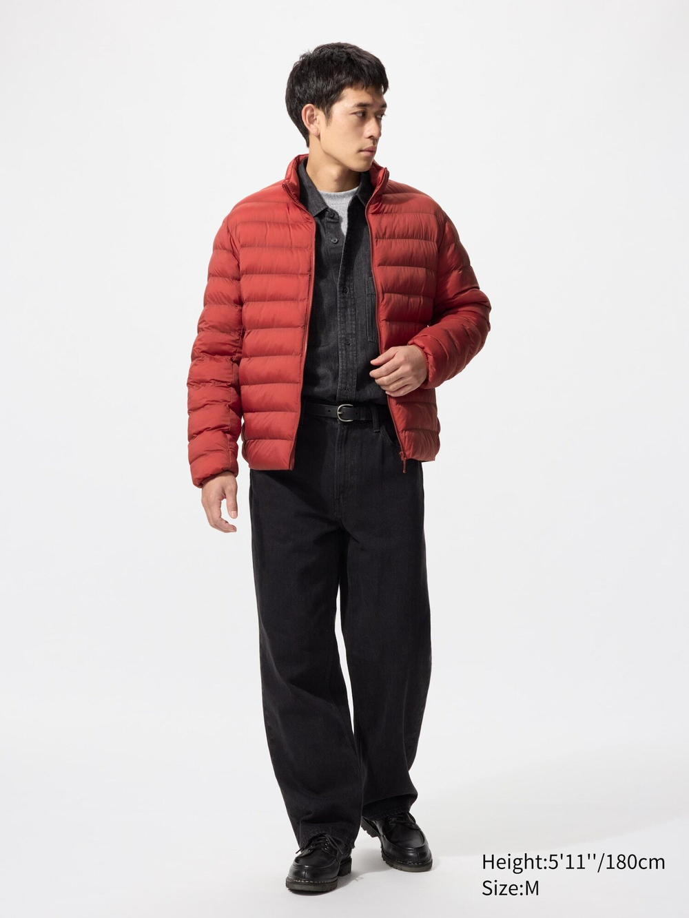 UNIQLO Куртка PUFFERTECH, красный