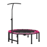 Каркасный батут с Т-образной ручкой, розовый, диаметр 4 фт, восьмиугольный