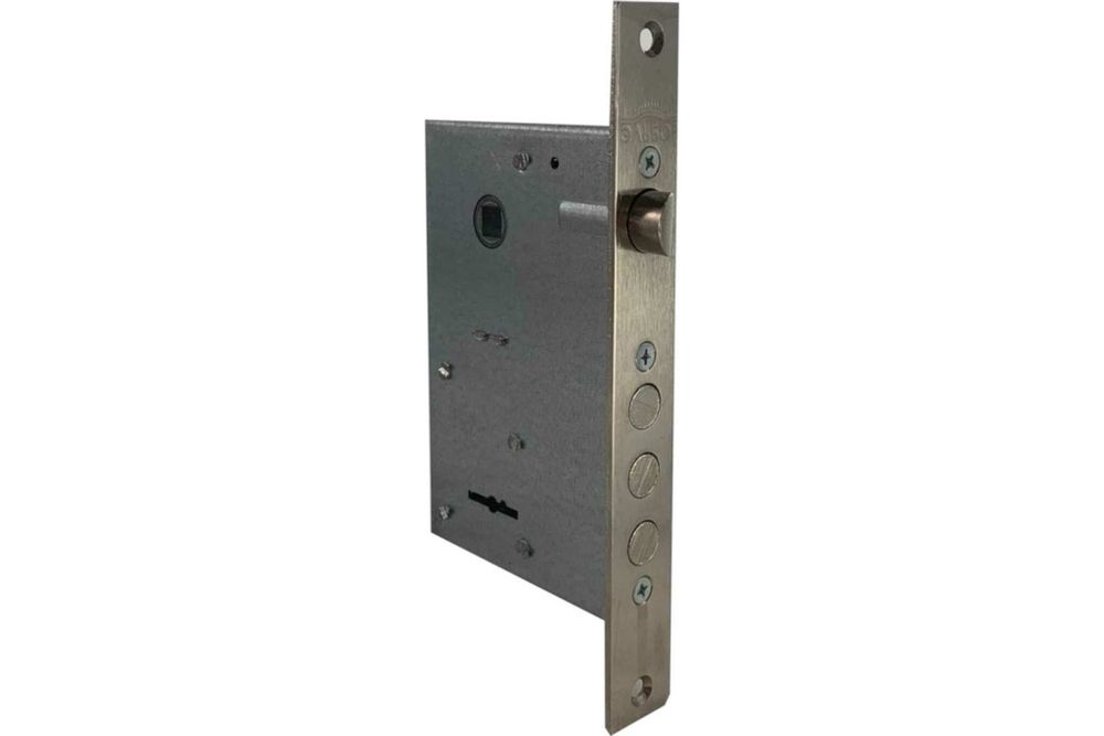 Замок Кремень врезной 1.04.27(сувальдный,3стержня12мм,под фалевую ручку,универсальный,85мм)(Эльбор) (00001535)