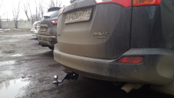 Фаркоп под квадрат для Toyota Rav4 2012-2019, Бизон.FA 0160-E
