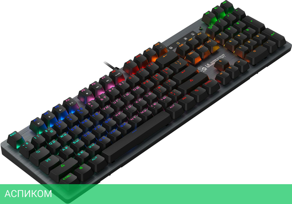 Клавиатура A4Tech Bloody B760 Grey/Neon Black Switch