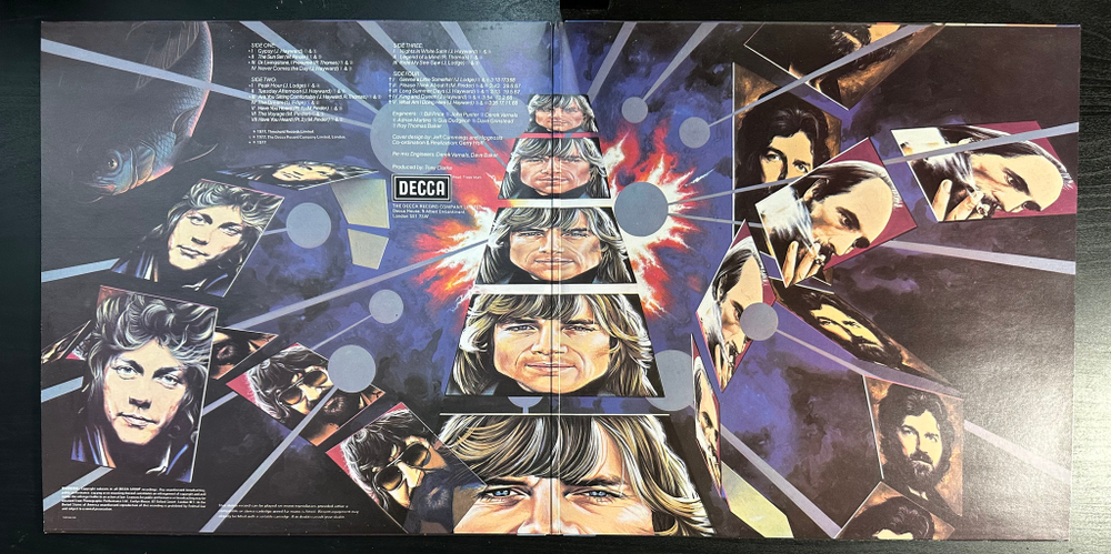 The Moody Blues - Caught Live +5 2LP (Скандинавия 1977г.)