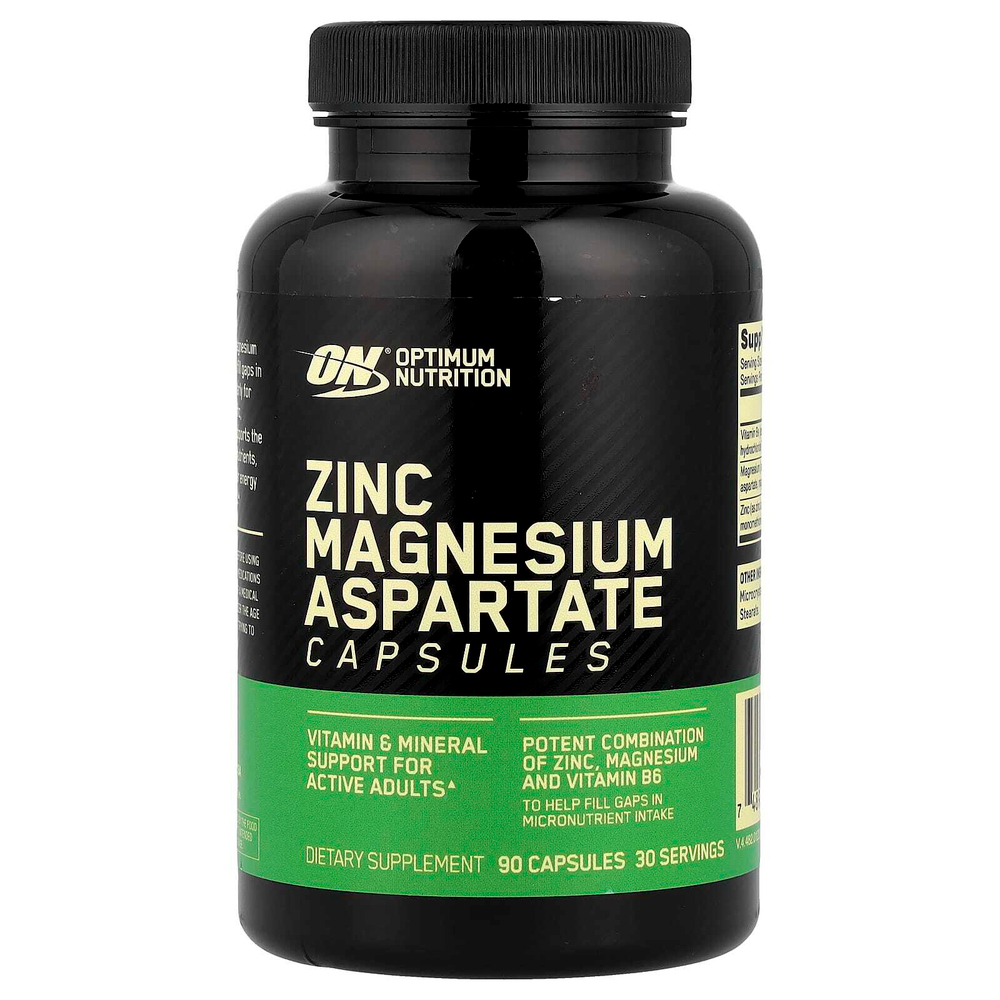 Optimum Nutrition, Цинка и магния аспартат, 90 капсул