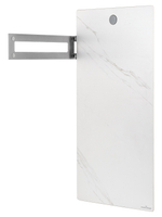 Полотенцесушитель электрический с каменной плитой Белый мрамор WONZON & WOGHAND STUTTGART, Темный графит (WW-A501-GM)