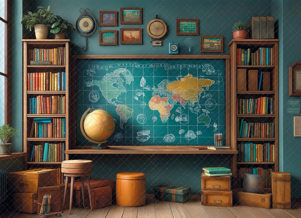 Кабинет №5 старшие классы - фон неопреновый