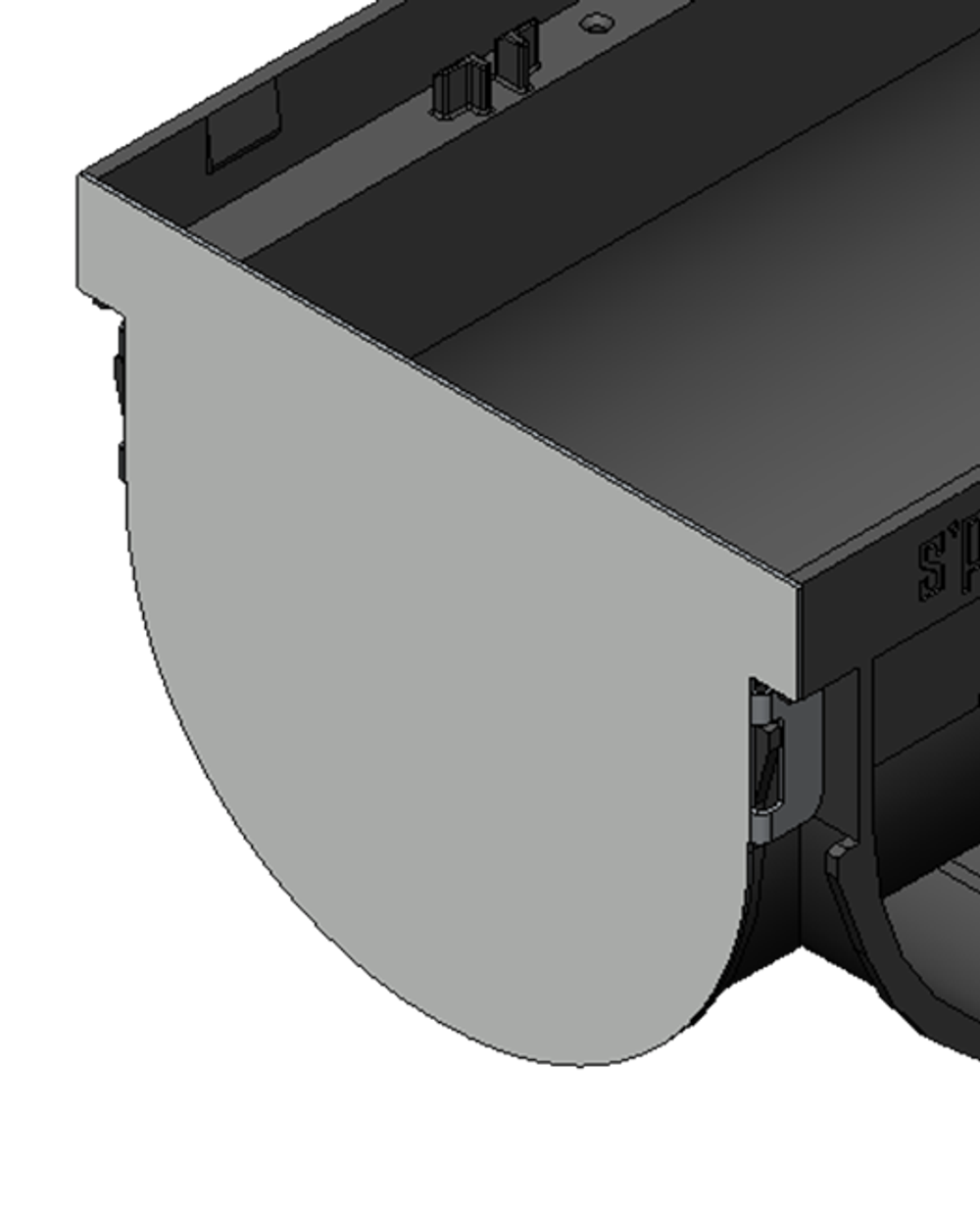 Заглушка Spark ЗЛВ- 10.14.10- ОС 6829/2 (с ушами) защелкивается снаружи лотка
