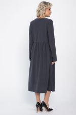 Платье из вельвета Андреа (графит) П14801-25М LT Collection
