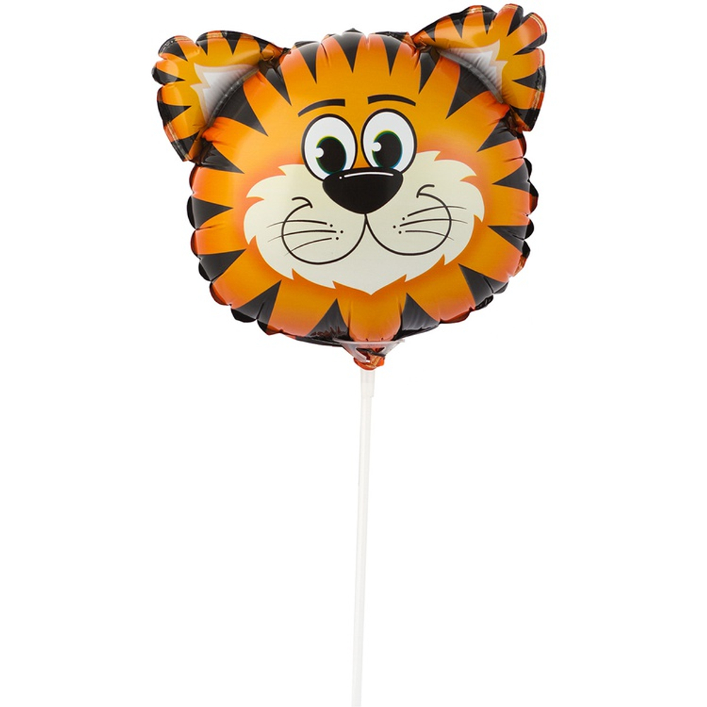 Шар Фольгированный Голова Тигра (Оранжевый)