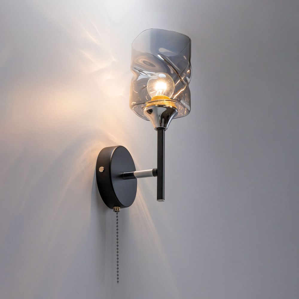 Citilux Клаус CL134315 Бра с выключателем Чёрное