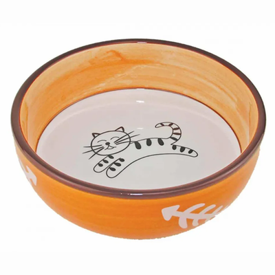 Миска керамическая "довольный кот" (0,29 л.) (10702070/190923/3384866)