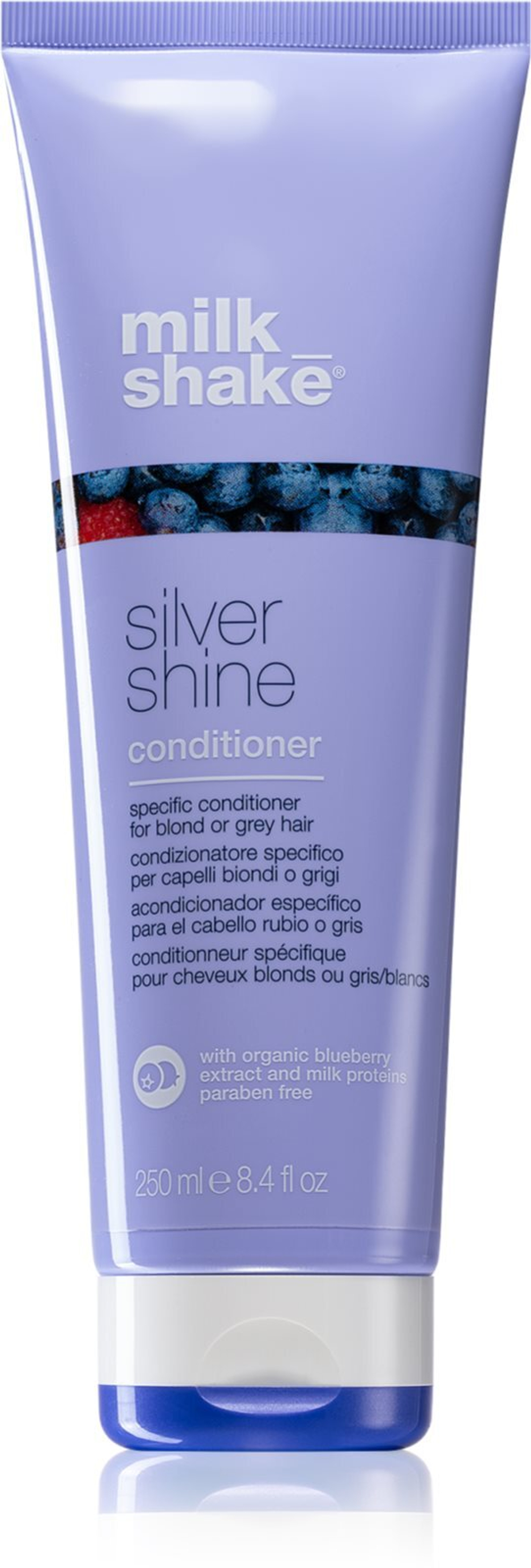 Milk Shake Silver Shine - кондиционер для светлых волос, нейтрализующий желтоватый оттенок /   250  ml  / GTIN 8032274076544