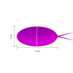 Виброяйцо Baile Joanne с пультом ДУ, 12 режимов, 7,5 см