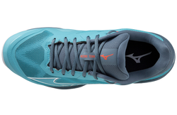 Мужские кроссовки теннисные Mizuno Wave Exceed Light CC - maui blue/white/china blue