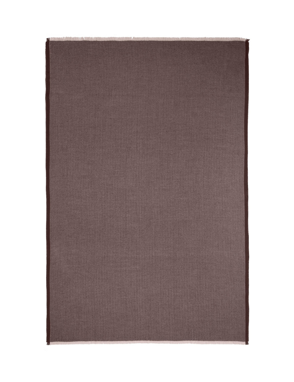 Плед 130x190 Elvang Herringbone chocolate-beige вид