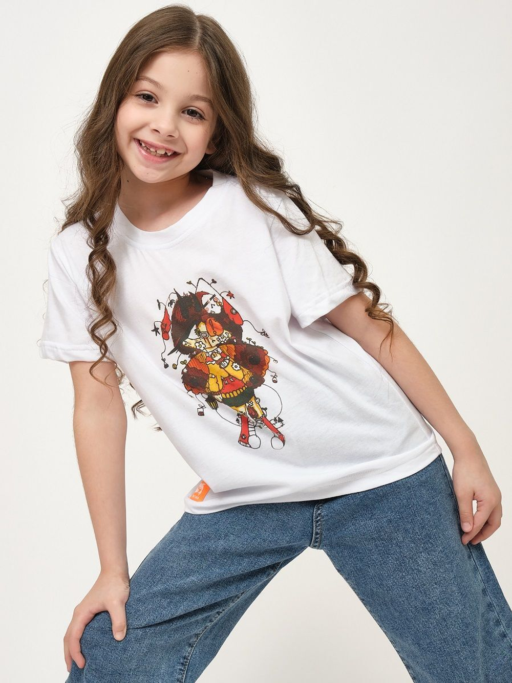 Детская футболка с принтом Venus (Размер: 128-134) (Цвет: белый)