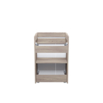 Тумба напольная с дверцами IDDIS Zodiac, 50 см, белая/под дерево, ZOD5ADFi95