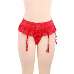 Пояс для чулок кружевной Red Sexy Bow (XL-2XL)