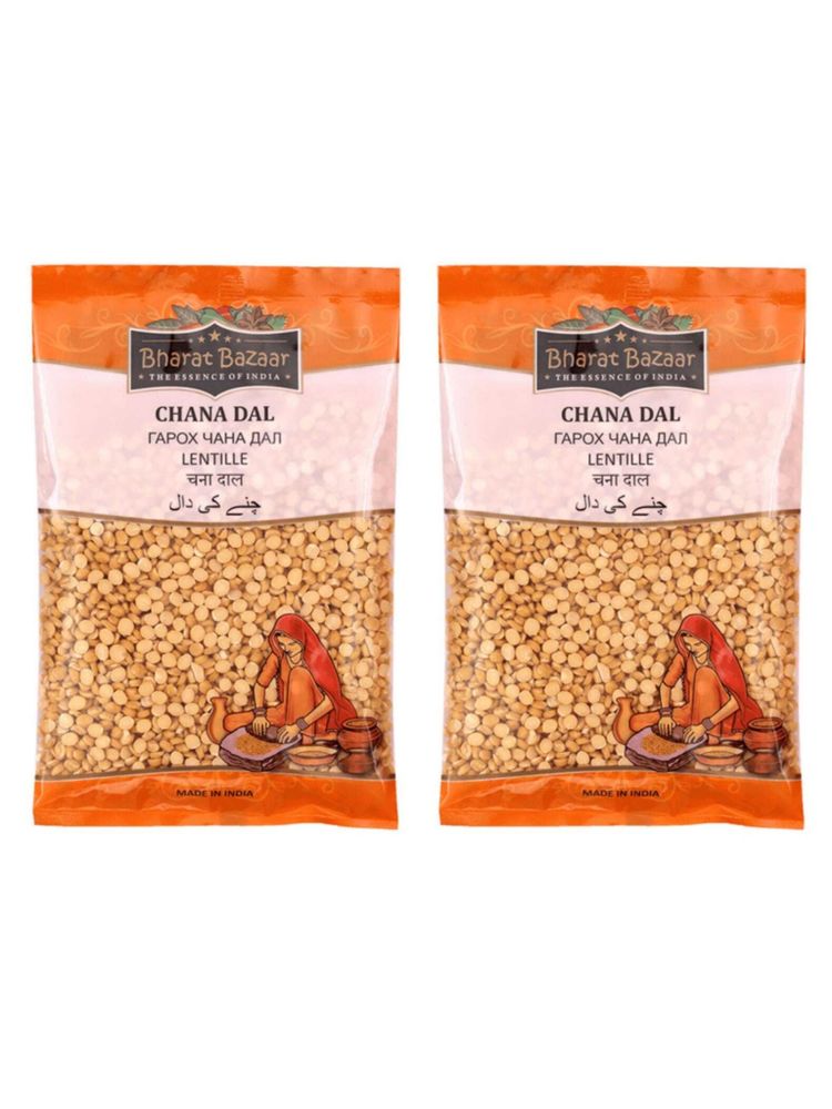 Горох Чана Дал Bharat Bazaar 500 г, 2 шт