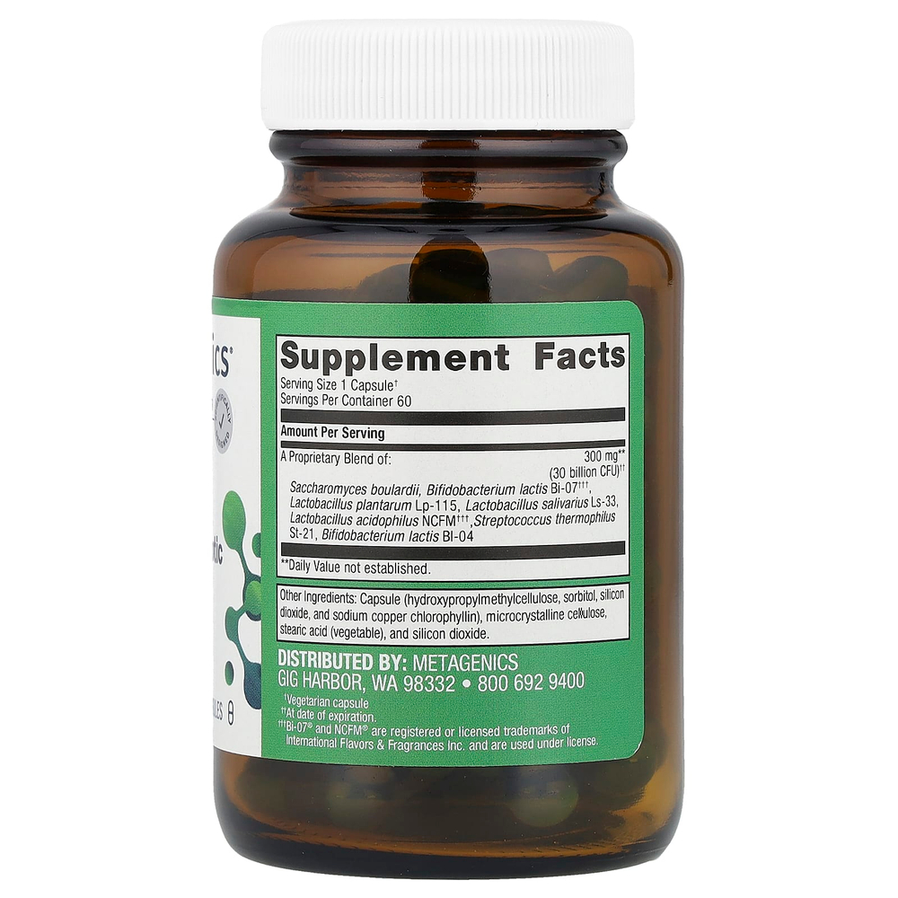 Metagenics, пробиотик UltraFlora® Spectrum, 30 млрд КОЕ, 60 капсул