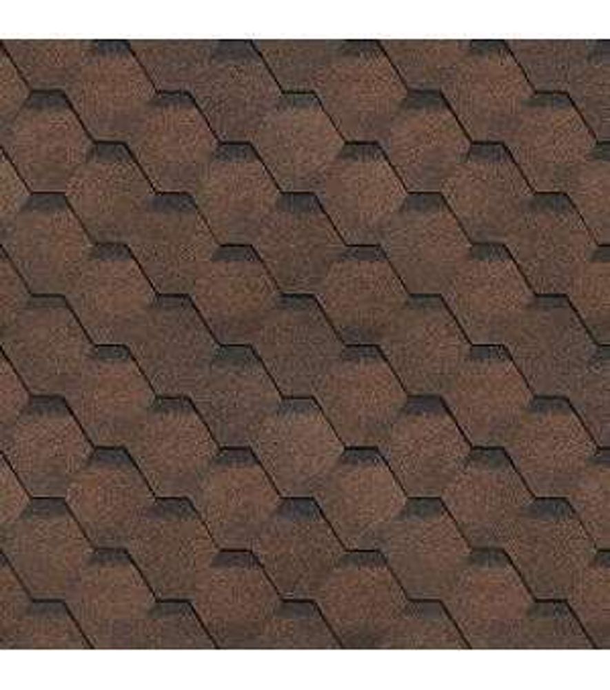 Финская черепица коричневый ромб упаковка.3 кв.м.