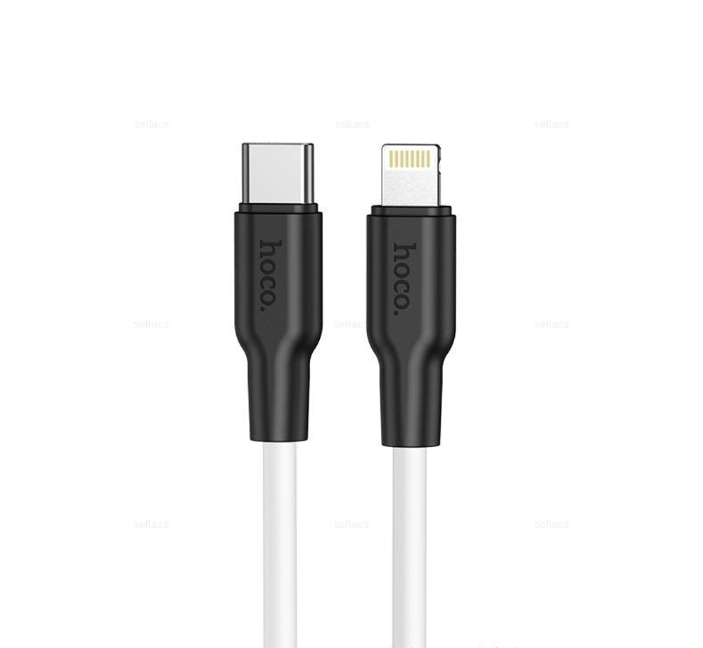 Кабель Type-C на Lightning Hoco X21 Plus (white) (Краснодар склад)