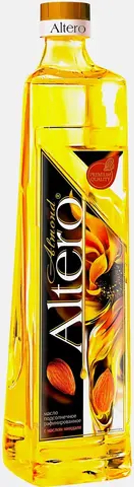 Масло подсолнечное Altero Almond с добавлением миндального масла 810мл