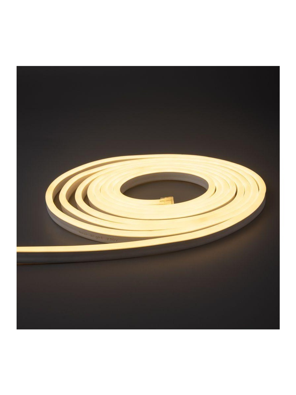 Шнур светодиодный SMD 20м 8х16мм 120LED/м тепл. бел. односторонний гибкий неон Neon-Night 131-008
