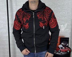 Куртка Philipp Plein Tigers Edition Red демисезон