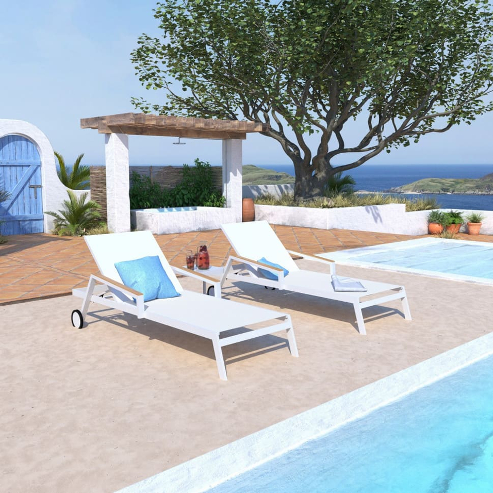 Шезлонг Ideal Patio СПОНДА белый