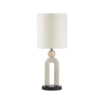 5410/1T MODERN ODL_EX23 167 черный матов./бежевый металл/полирезин/ткань Настольная лампа E27 1*60W BAGEL