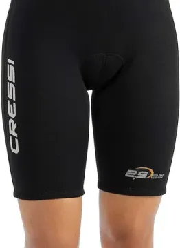 Гидрокостюм женский Cressi Med X Lady Shorty 2.5 мм черно-оранжевый